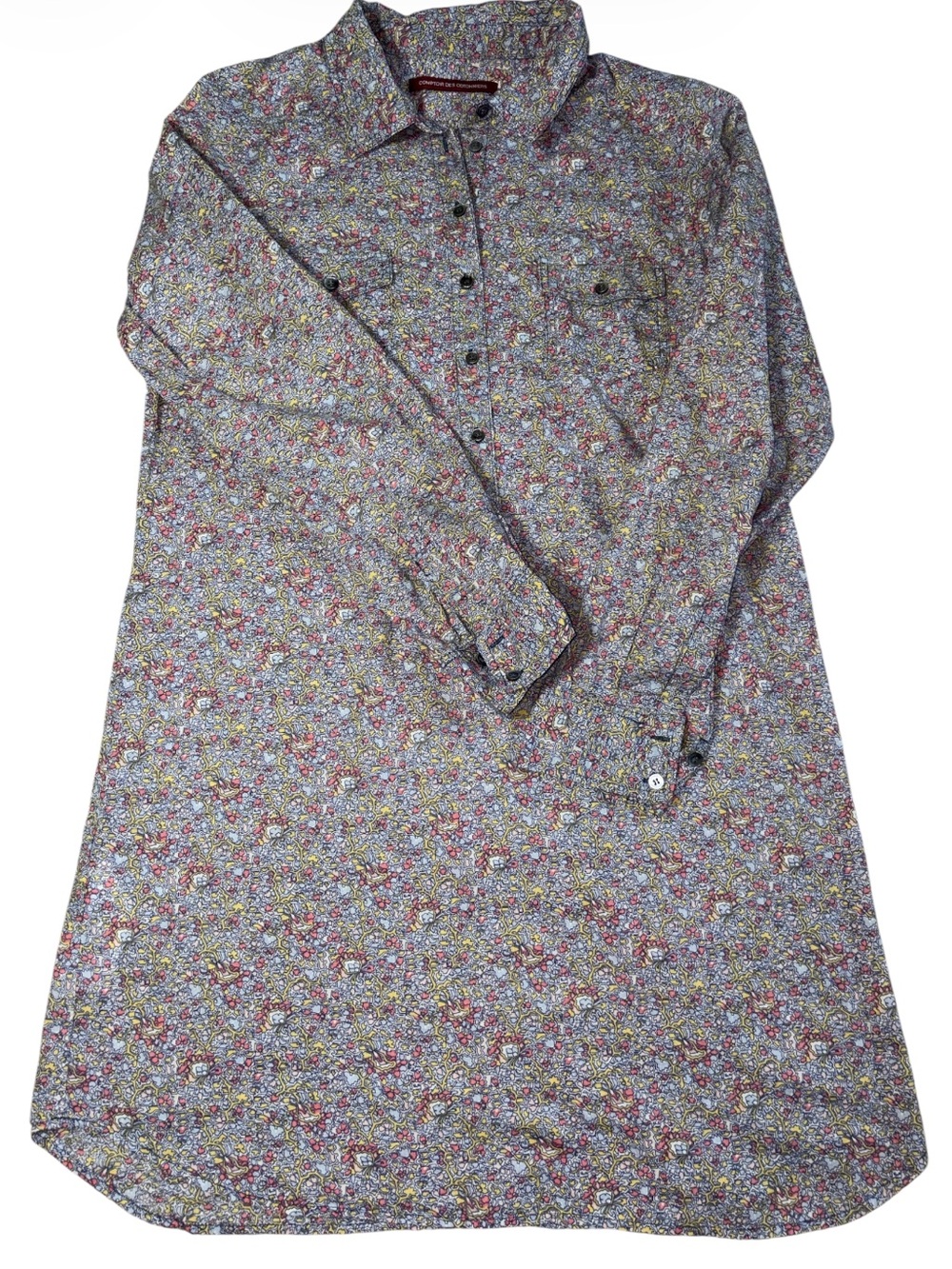 Comptoir des Cotonniers Women’s Floral Cotton Shirt Dress Size 42/ US 10